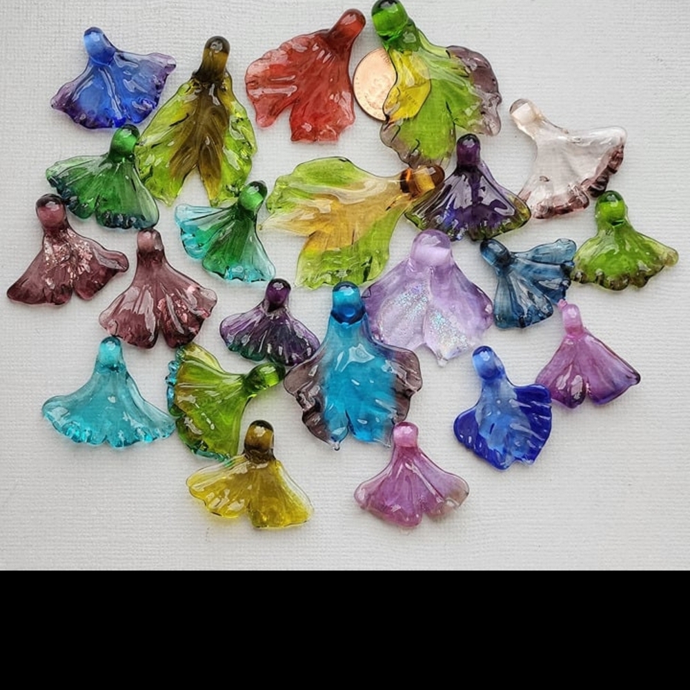 Gorgeous Artisan Hand Blown Looped Glass Pendants. PICK ONE NUMBER